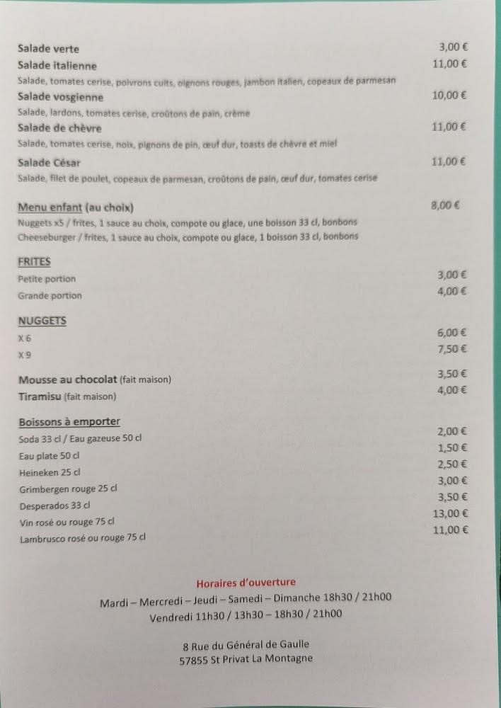 Chez Nath & Joe - Menu Image 2